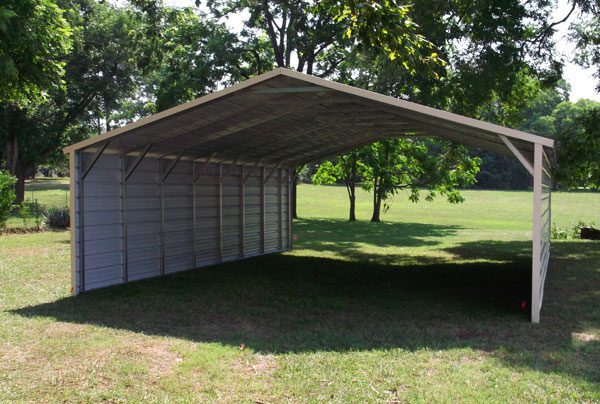 enclosed metal carport