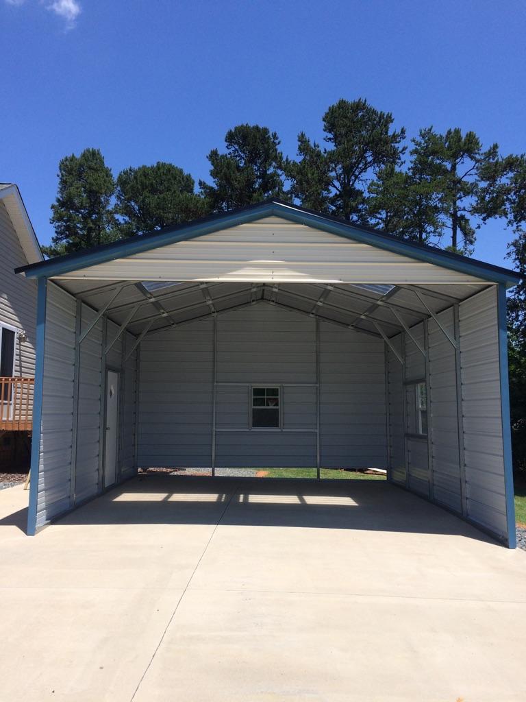 Photo of Item # 117 A Frame 3 sided carport