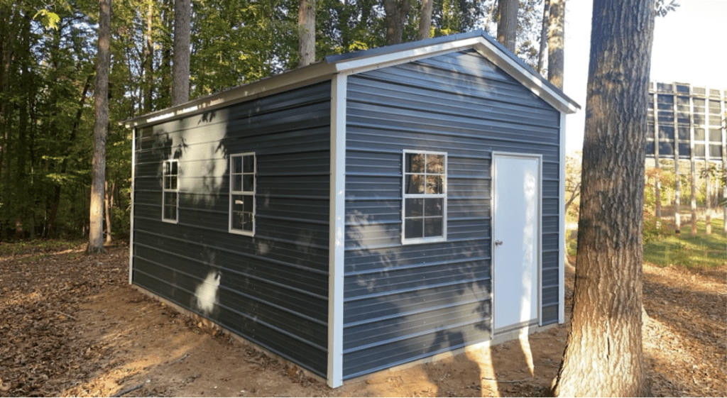 Photo of 12x21x9 Vertical Roof Storage Shed