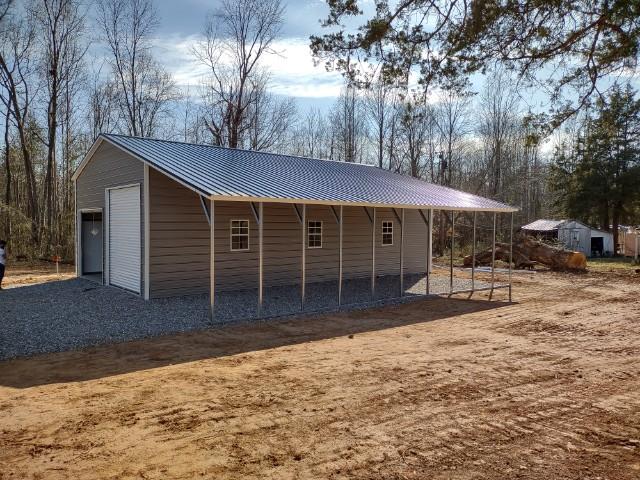 Photo of 24x41x12 Standard One Lean Barn with Vertical Roof